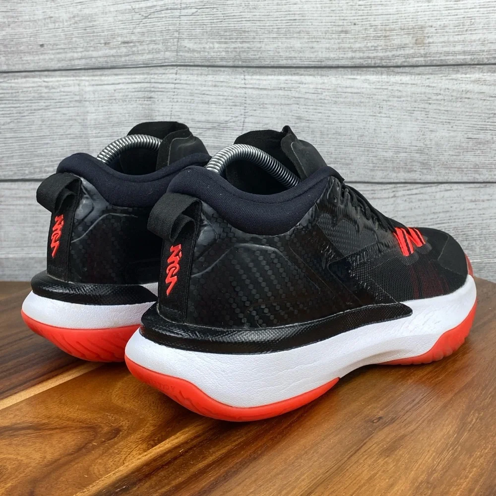 Jordan Zion 1 Bloodline Black White Crimson Sneaker DA3130-006 Mens Shoe Size 8